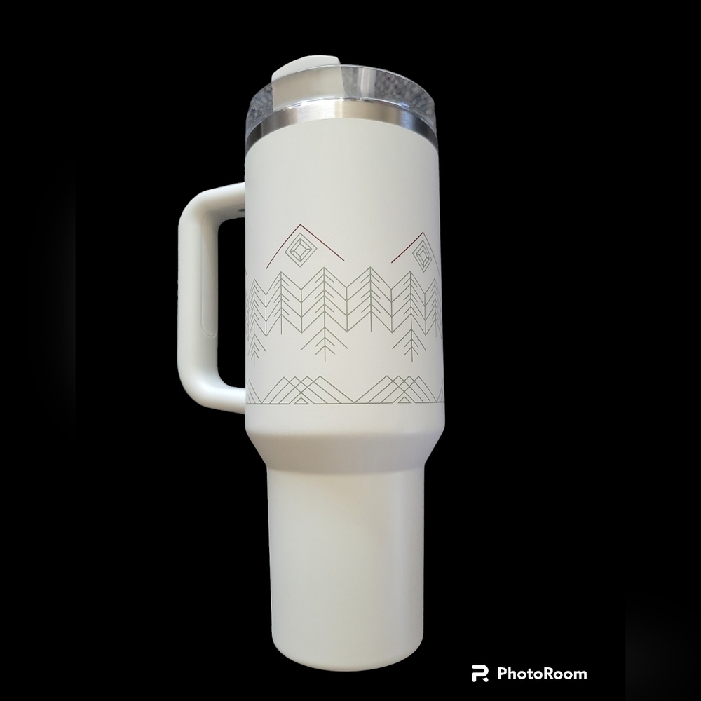 🔥RARE STANLEY🔥 WINTERSCAPE QUENCHER H2.0 FLOWSTATE™ TUMBLER | 40 OZ LIMITED ED - Picture 2 of 6